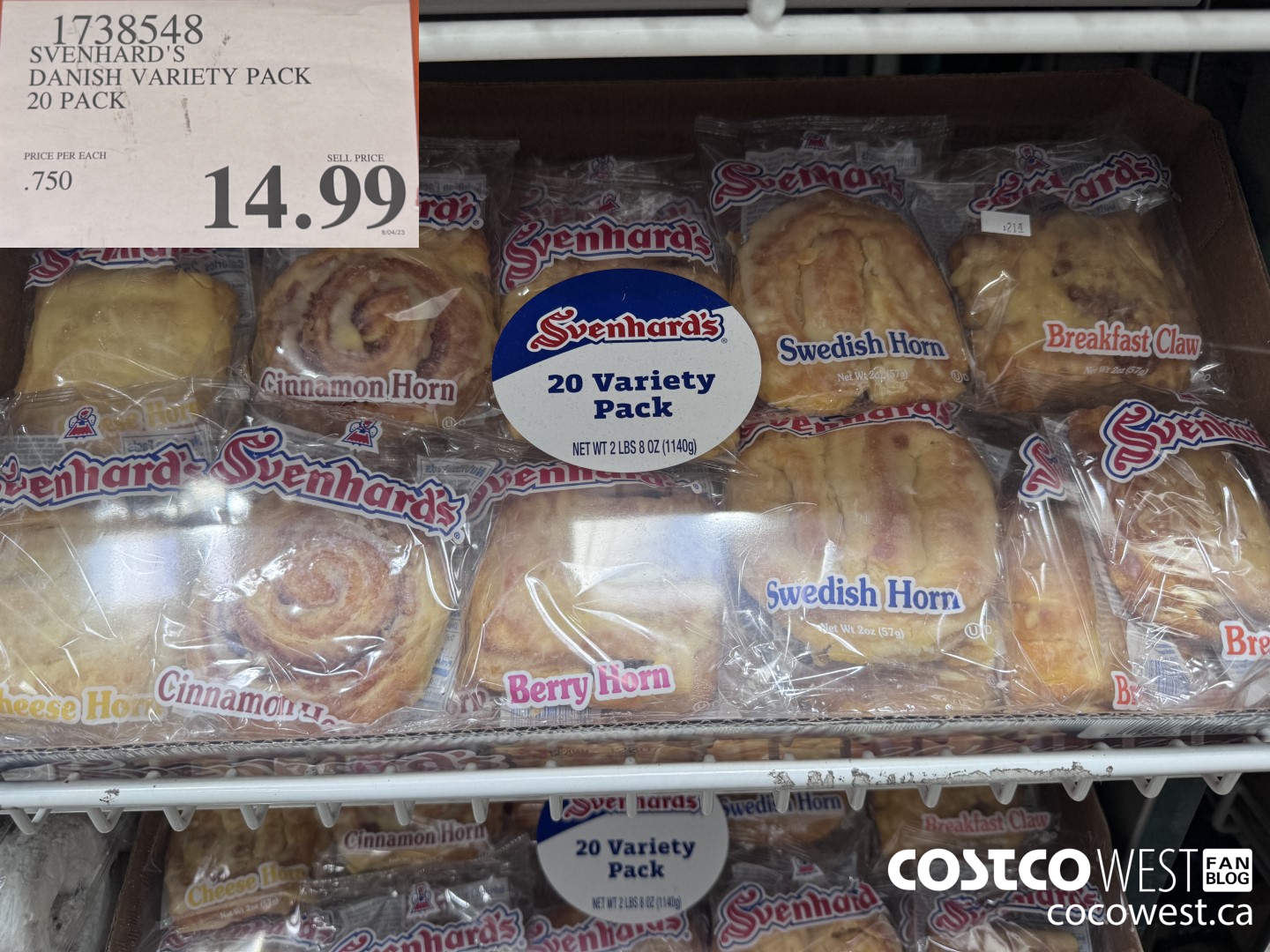 1738548 SVENHARD'S DANISH VARIETY PACK 20 PACK $14.99