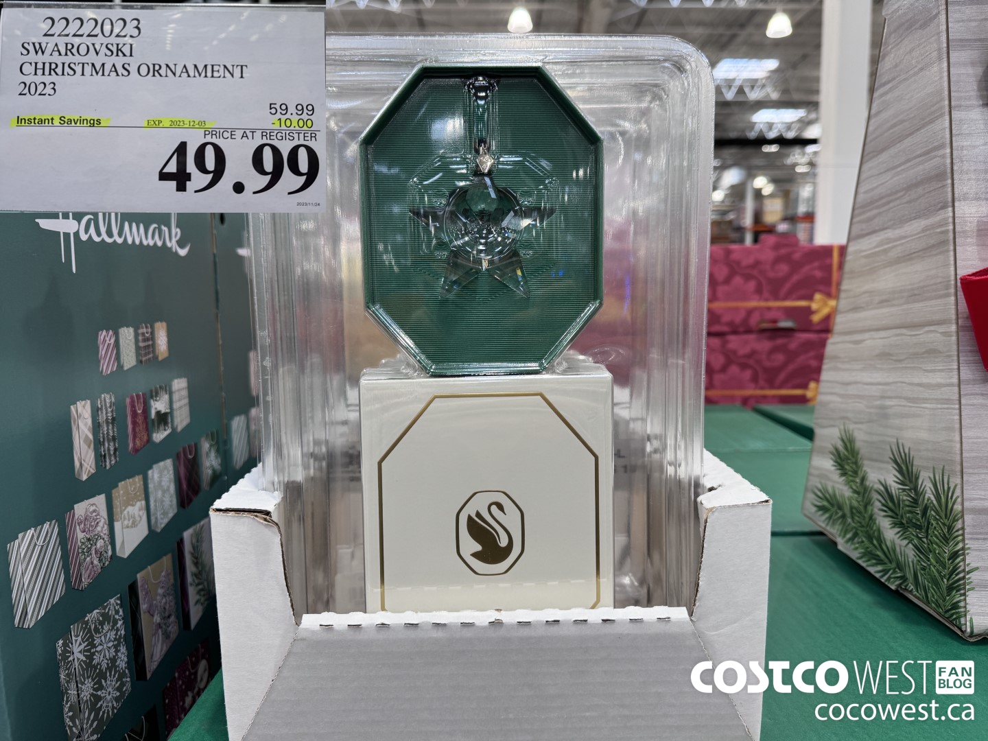 2222023 SWAROVSKI CHRISTMAS ORNAMENT 2023 ($10.00 INSTANT SAVINGS EXPIRES ON 2023-12-03) $49.99