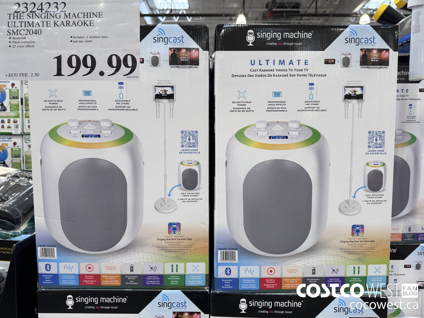 2324232 THE SINGING MACHINE ULTIMATE KARAOKE SMC2040 $199.99