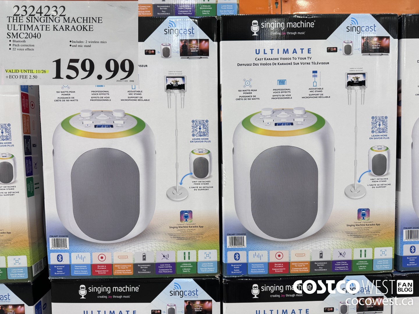 2324232 THE SINGING MACHINE ULTIMATE KARAOKE SMC2040 (EXPIRES ON 2023-11-26) $159.99