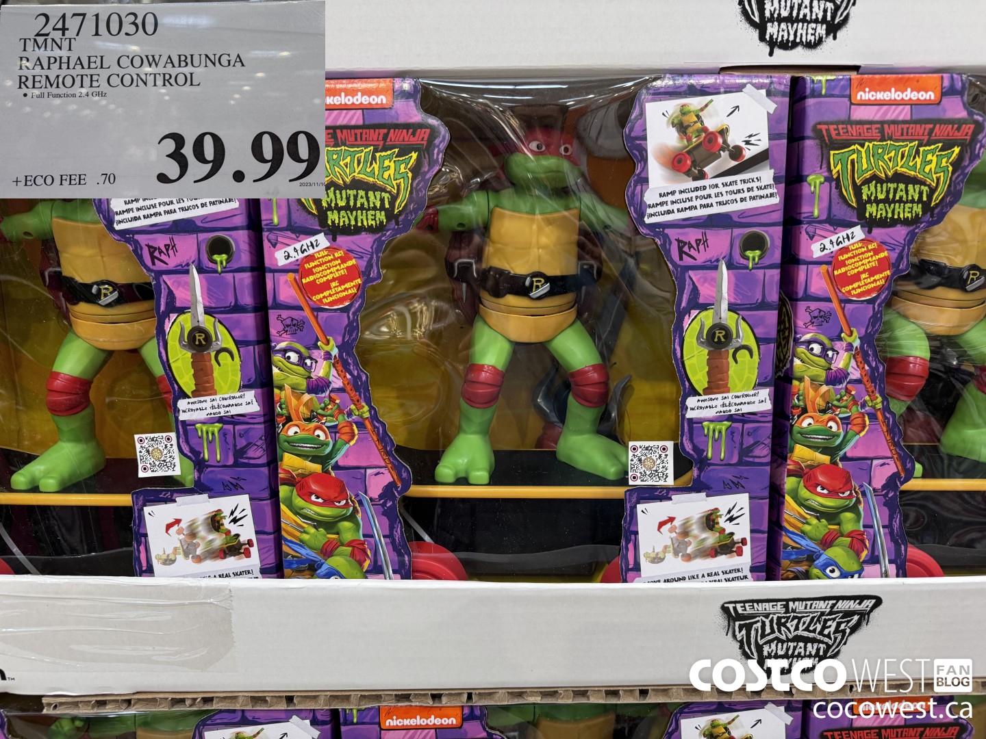 2471030 TMNT RAPHAEL COWABUNGA REMOTE CONTROL $39.99