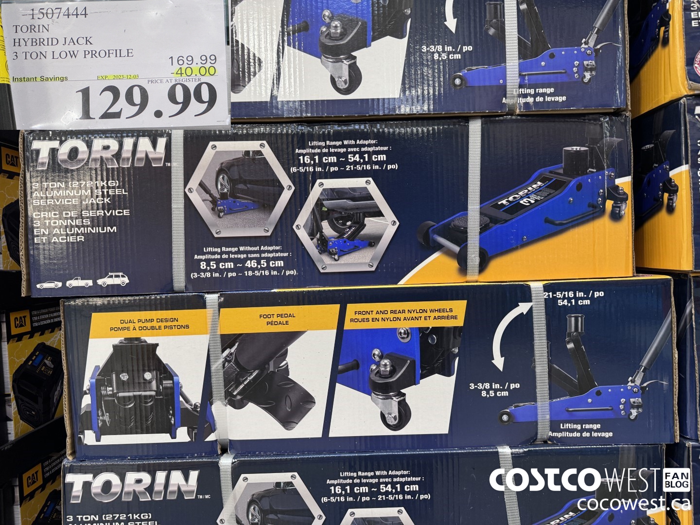 1507444 TORIN 3 TON HYBRID JACK LOW PROFILE ($40.00 INSTANT SAVINGS EXPIRES ON 2023-12-03) $129.99