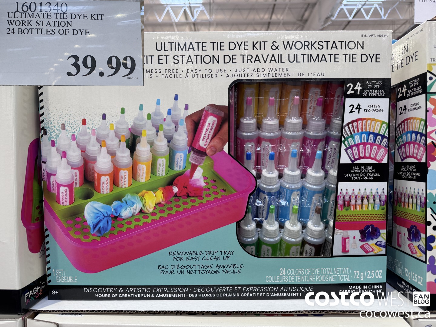 1601340 ULTIMATE TIE DYE KIT WORK STATION 24 BOTTLES OF DYE $39.99
