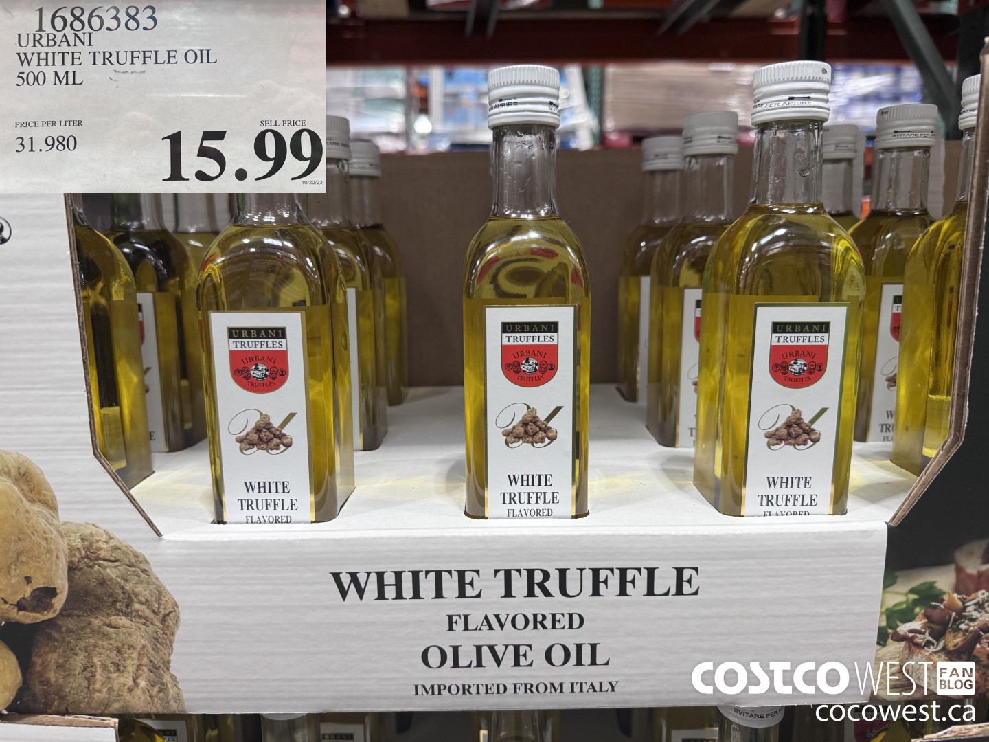 1686383 URBANI WHITE TRUFFLE OIL 16.9 OZ $15.99