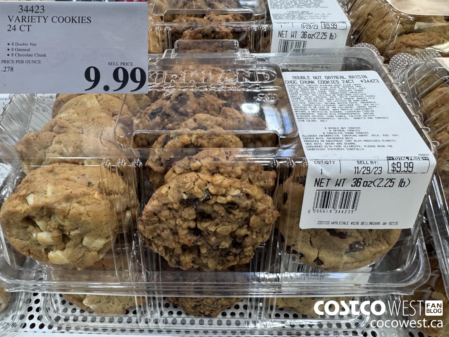 34423 VARIETY COOKIES 24 CT $9.99