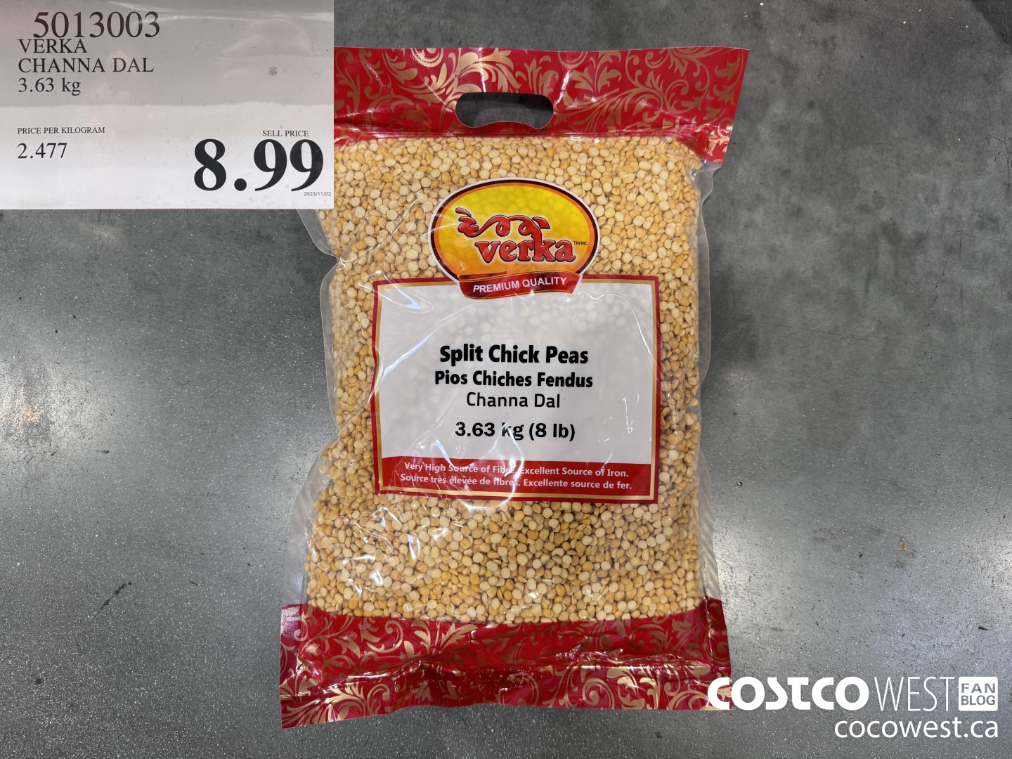 5013003 VERKA CHANNA DAL 3.63 KG $8.99