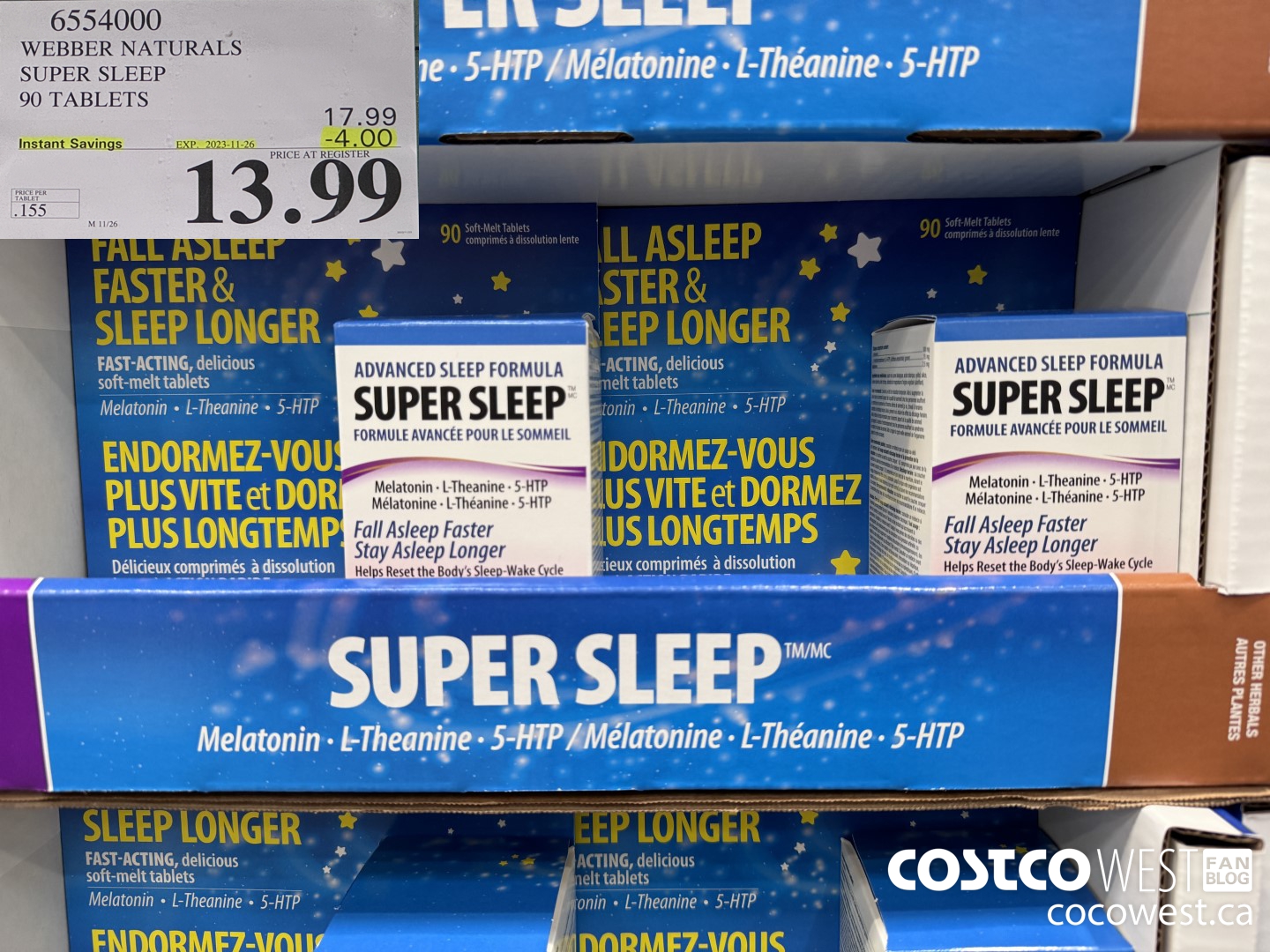6554000 WEBBER NATURALS SUPER SLEEP 90 TABLETS ($4.00 INSTANT SAVINGS EXPIRES ON 2023-11-26) $13.99