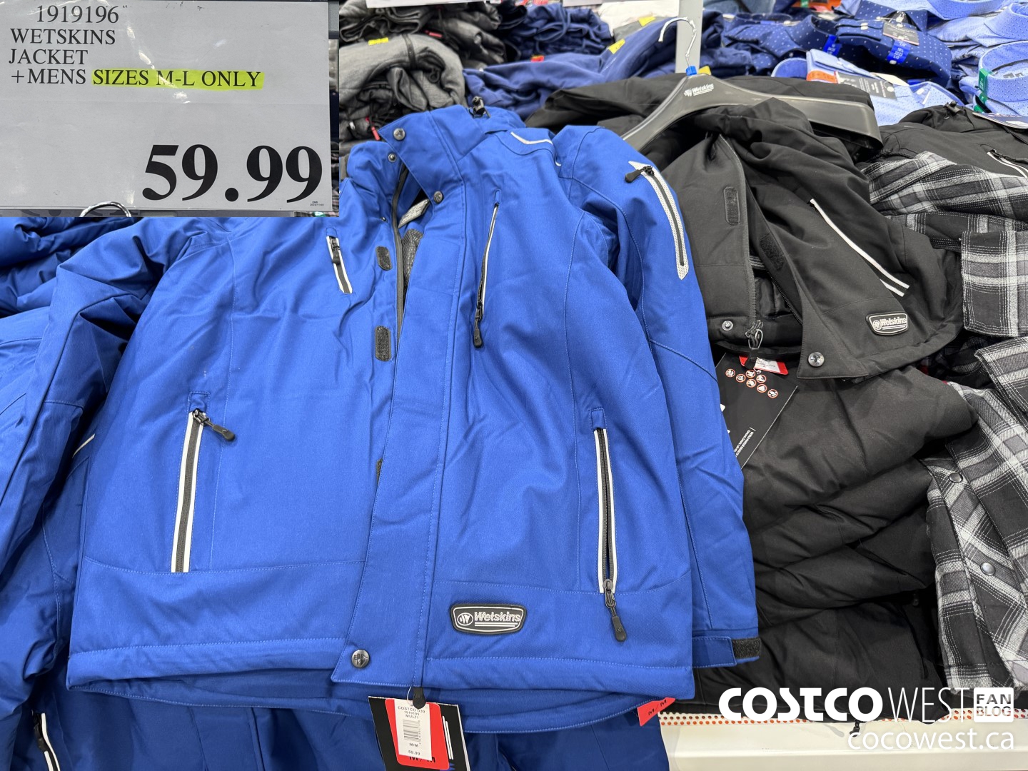 1919196 WETSKINS JACKET MENS SIZES M-L ONLY $59.99