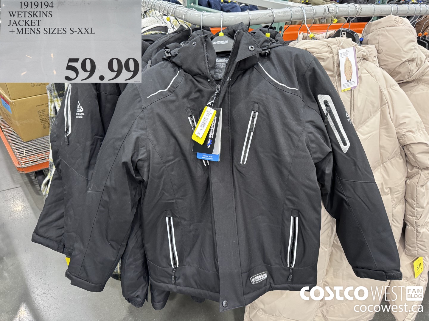 1919194 WETSKINS JACKET MENS SIZES S-XXL $59.99