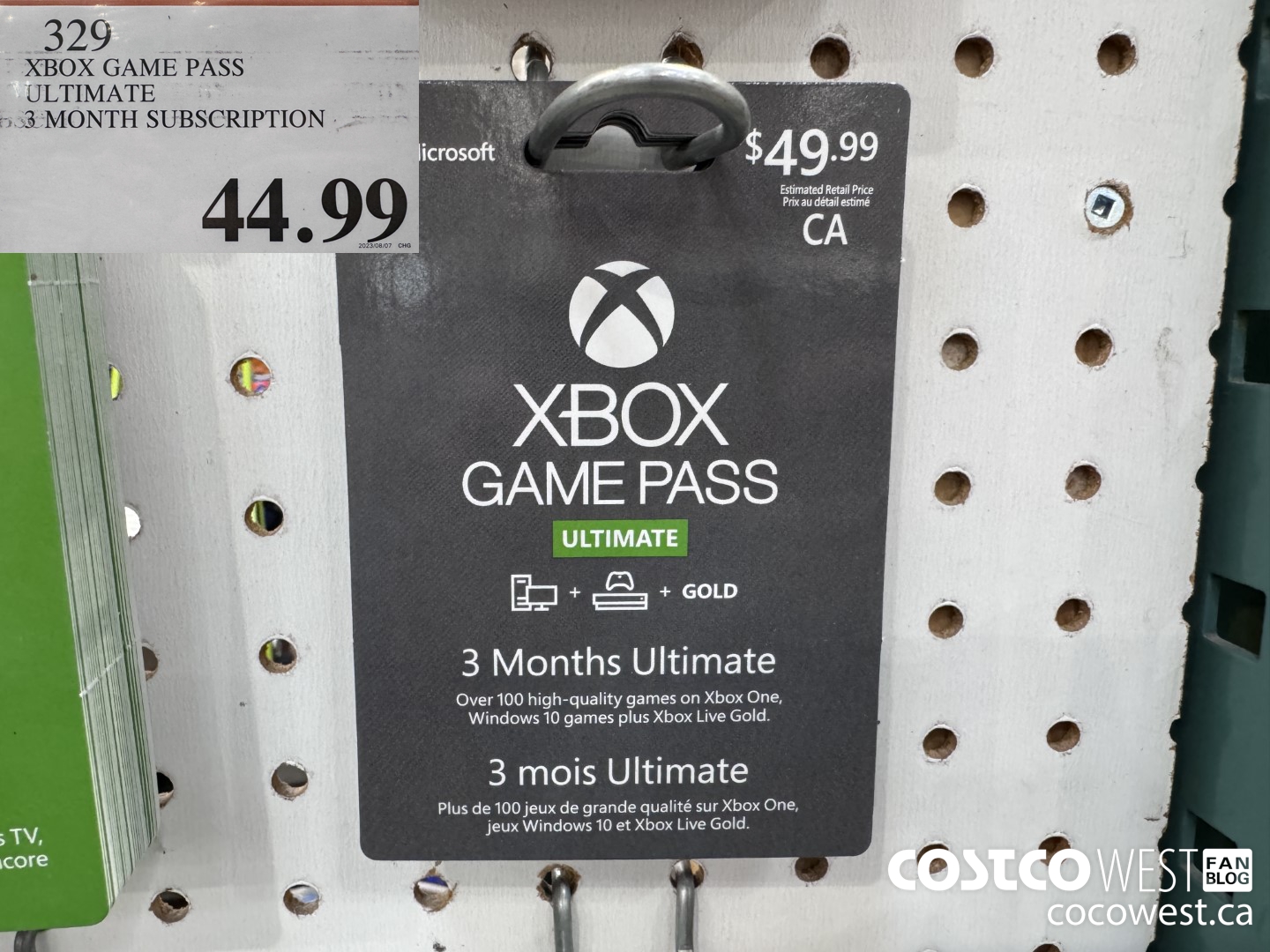 329 XBOX GAME PASS ULTIMATE 3 MONTH SUBSCRIPTION $44.99