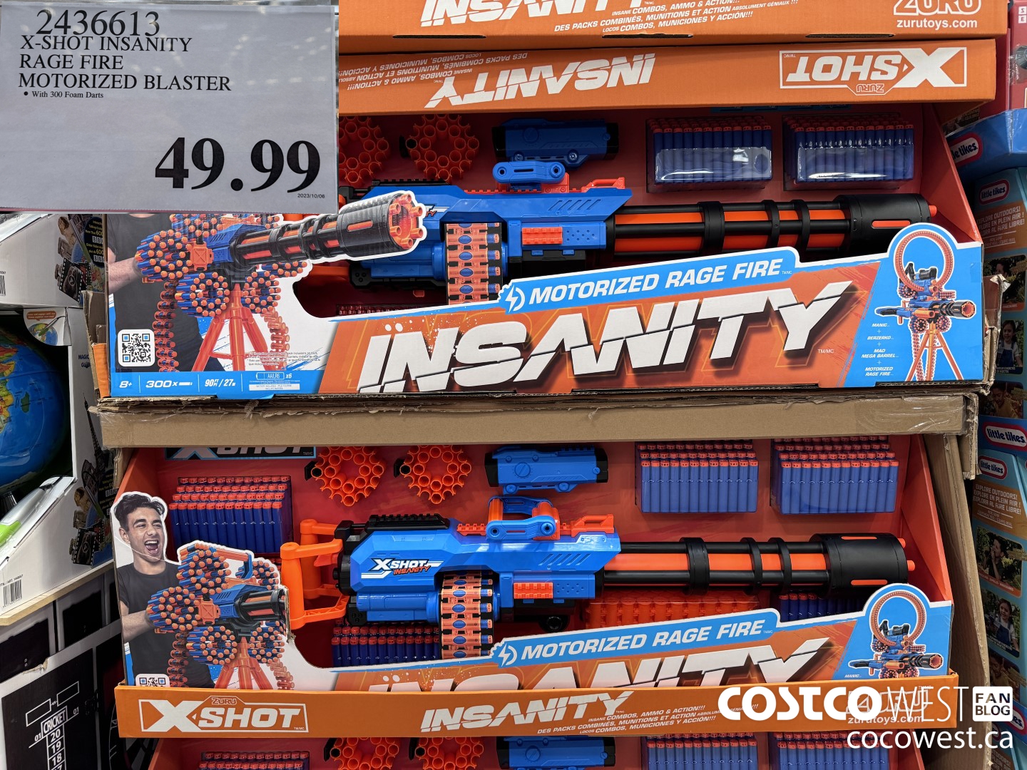 2436613 X-SHOT INSANITY RAGE FIRE MOTORIZED BLASTER $49.99