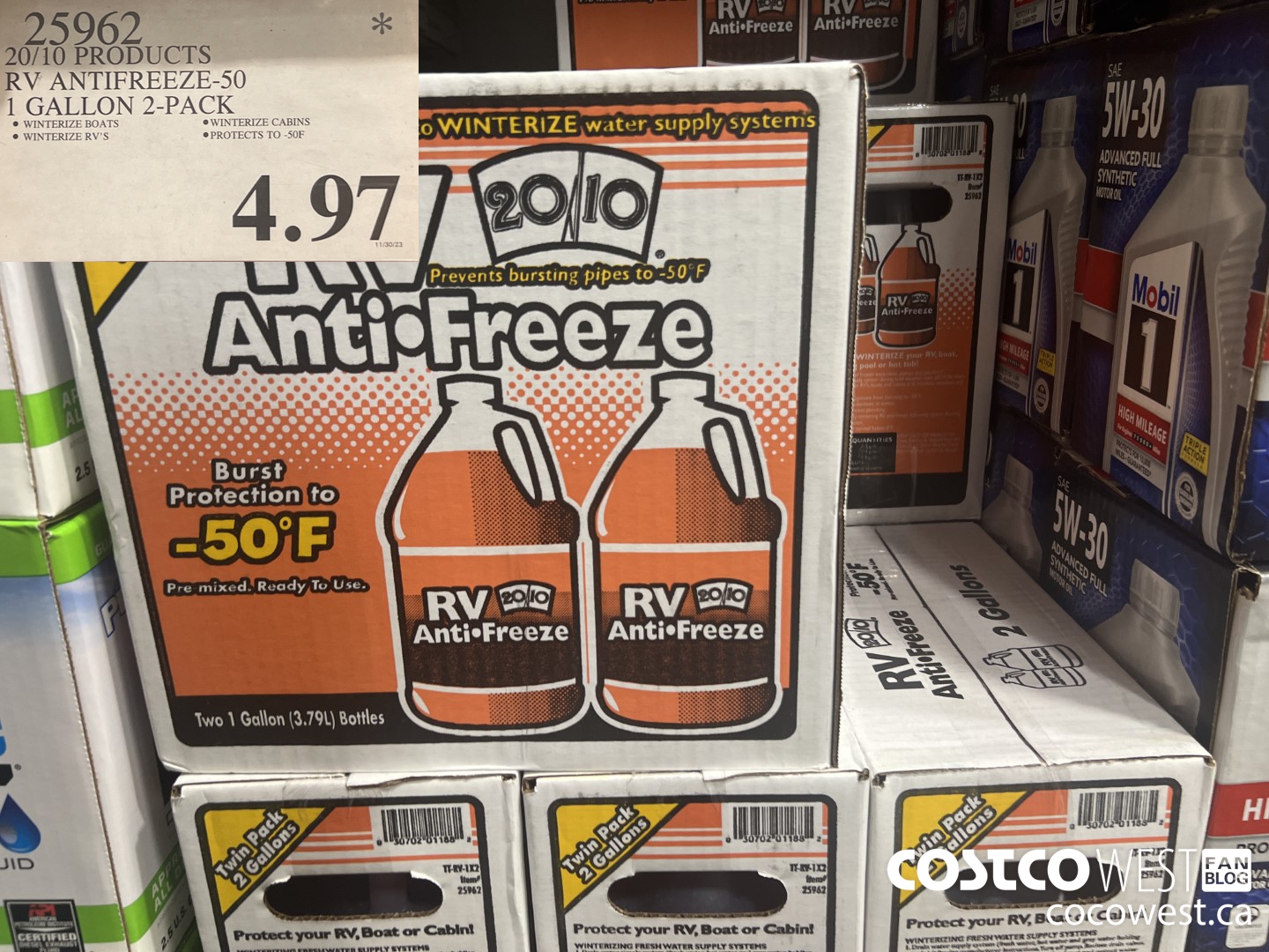 25962 20/10 PRODUCTS RV ANTIFREEZE-50 1 GALLON 2-PACK $4.97