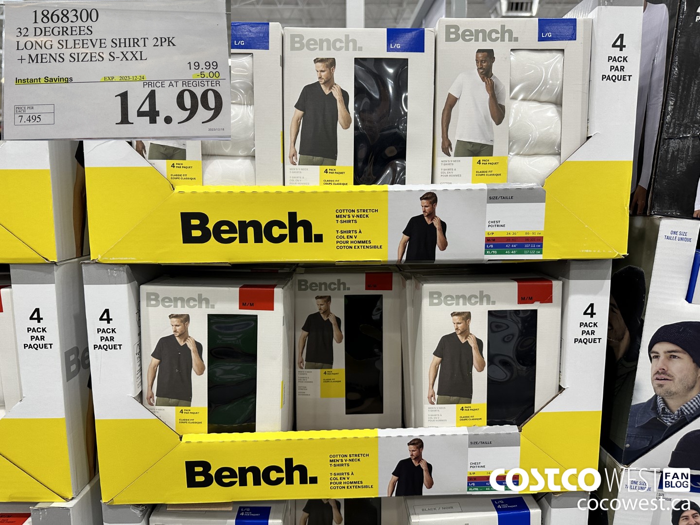 1868300 32 DEGREES HEAT L/S CREW NECK 2PK MENS SIZES S-XXL ($5.00 INSTANT SAVINGS EXPIRES ON 2023-12-24) $14.99