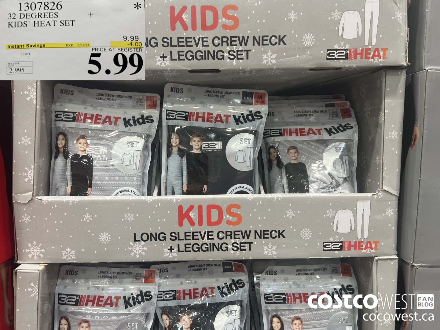 1307826 32 DEGREES KIDS HEAT SET ($4.00 INSTANT SAVINGS EXPIRES ON 2023-12-18) $5.99
