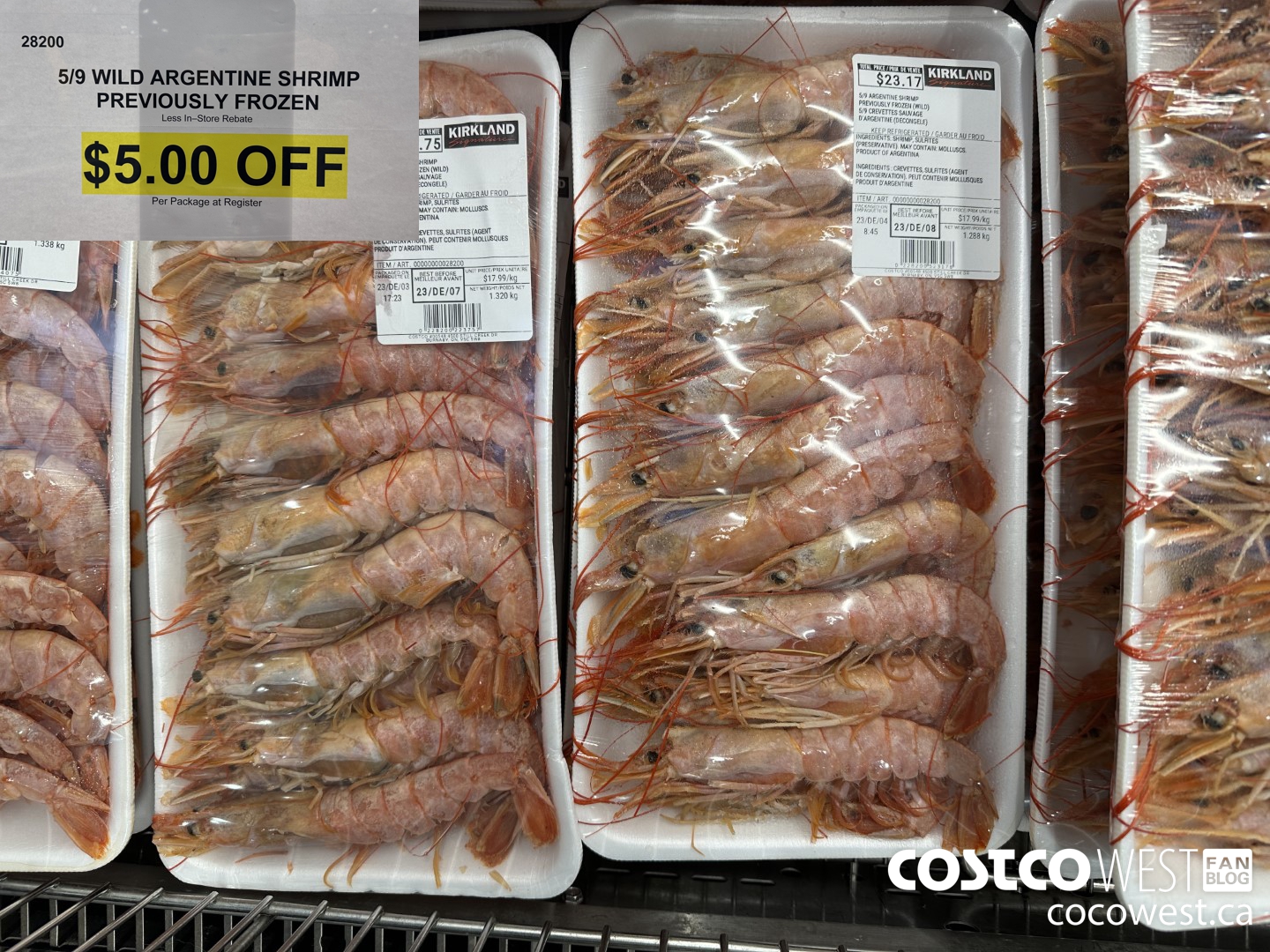 28200 5/9 WILD ARGENTINE SHRIMP PREVIOUSLY FROZEN ($5.00 INSTANT SAVINGS)