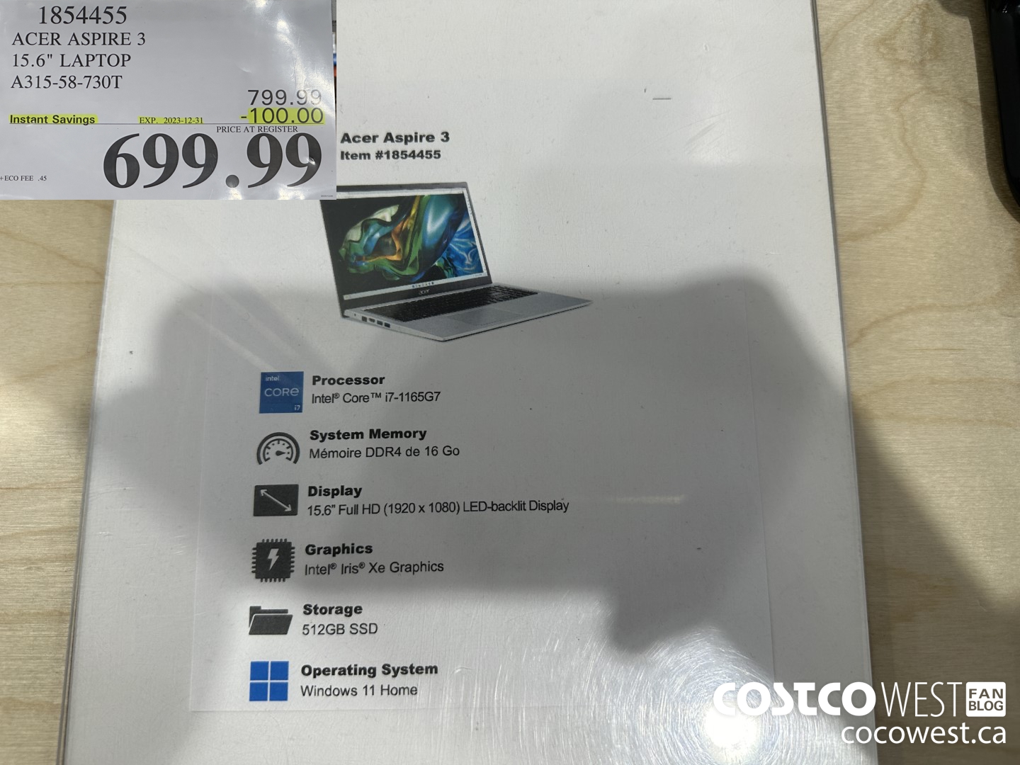 1854455 ACER ASPIRE 3 15.6