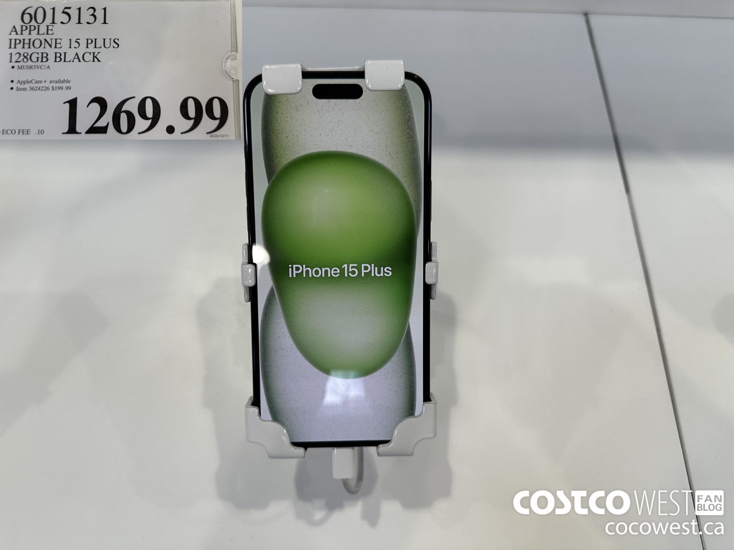 6015131 APPLE IPHONE 15 PLUS 128GB BLACK $1269.99