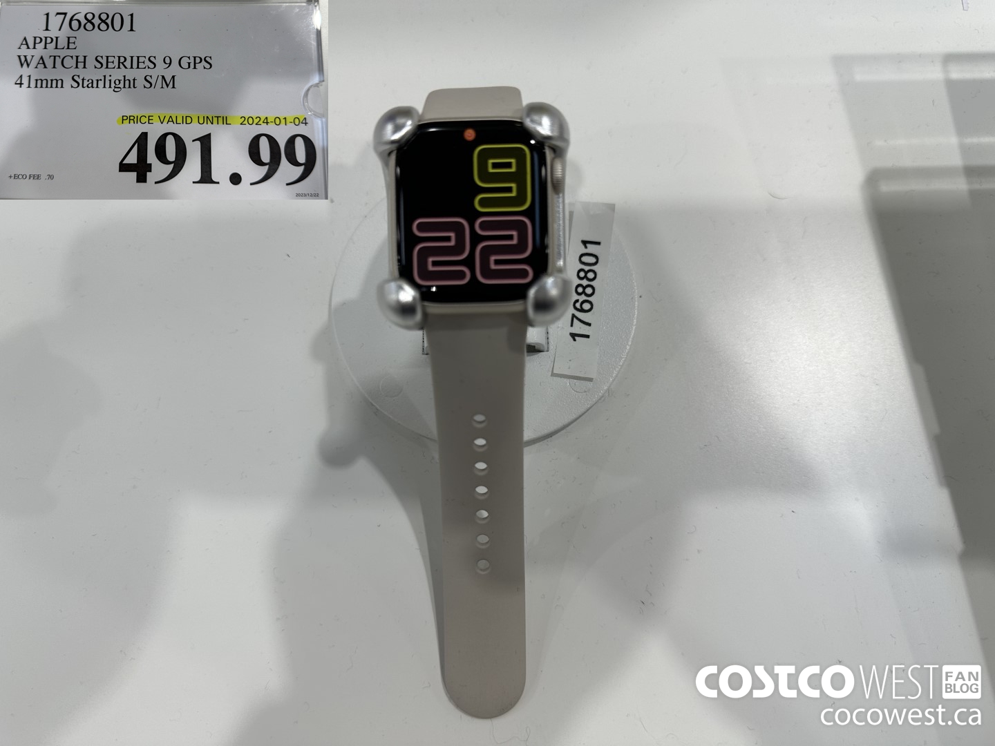 1768801 APPLE WATCH SERIES 8 GPS 41MM STARLIGHT S/M (EXPIRES ON 2024-01-04) $491.99