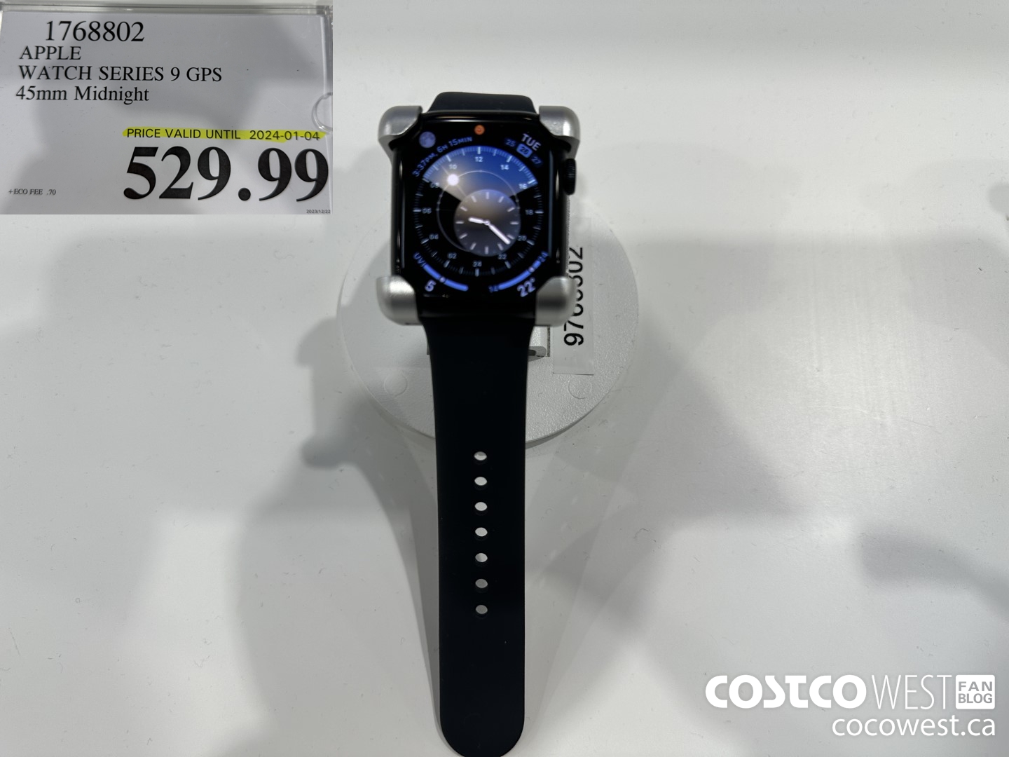 1768802 APPLE WATCH SERIES 9 GPS 45MM MIDNIGHT (EXPIRES ON 2024-01-04) $529.99