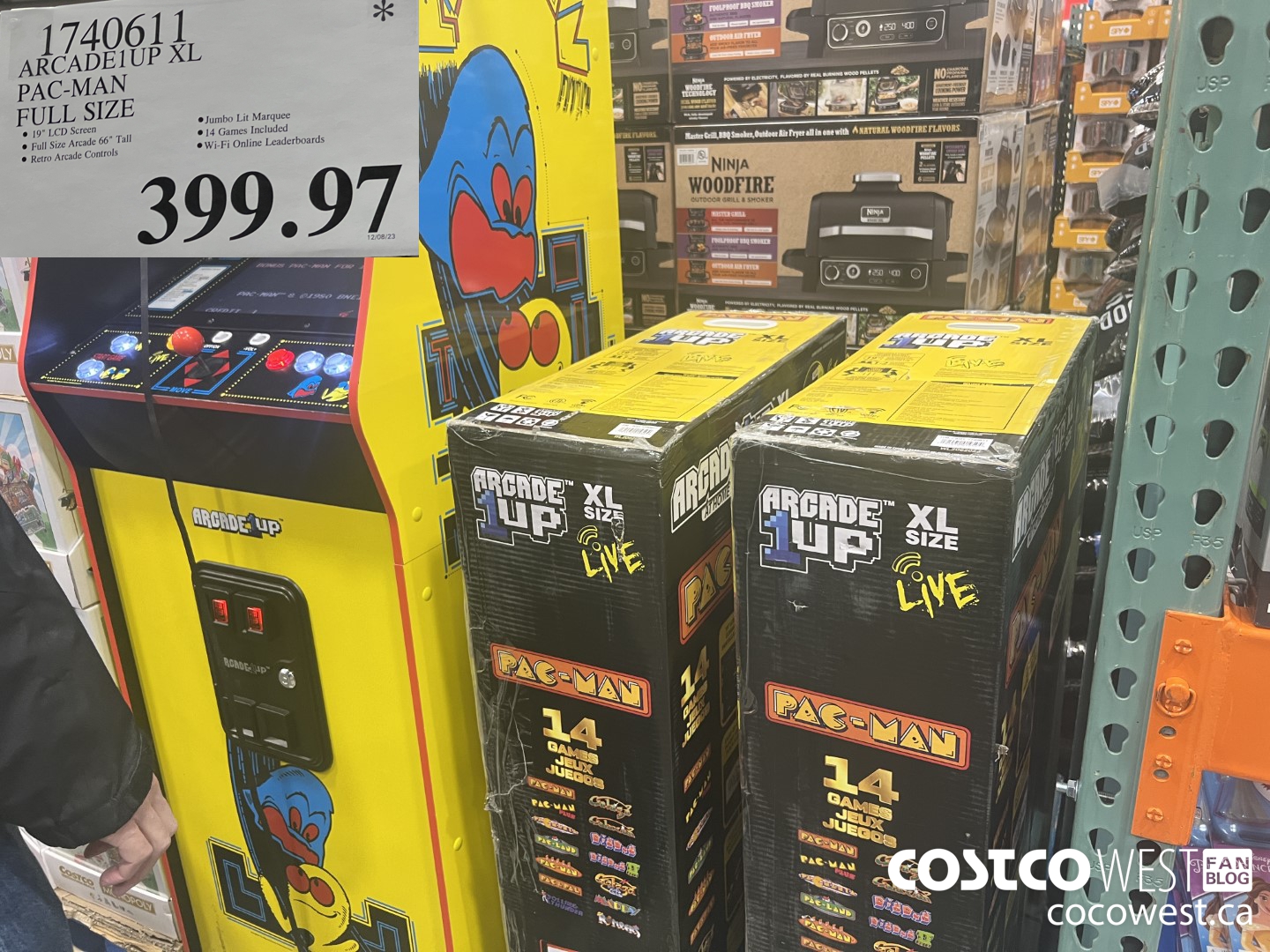 1740611 ARCADE1UP XL PAC-MAN FULL SIZE $399.97