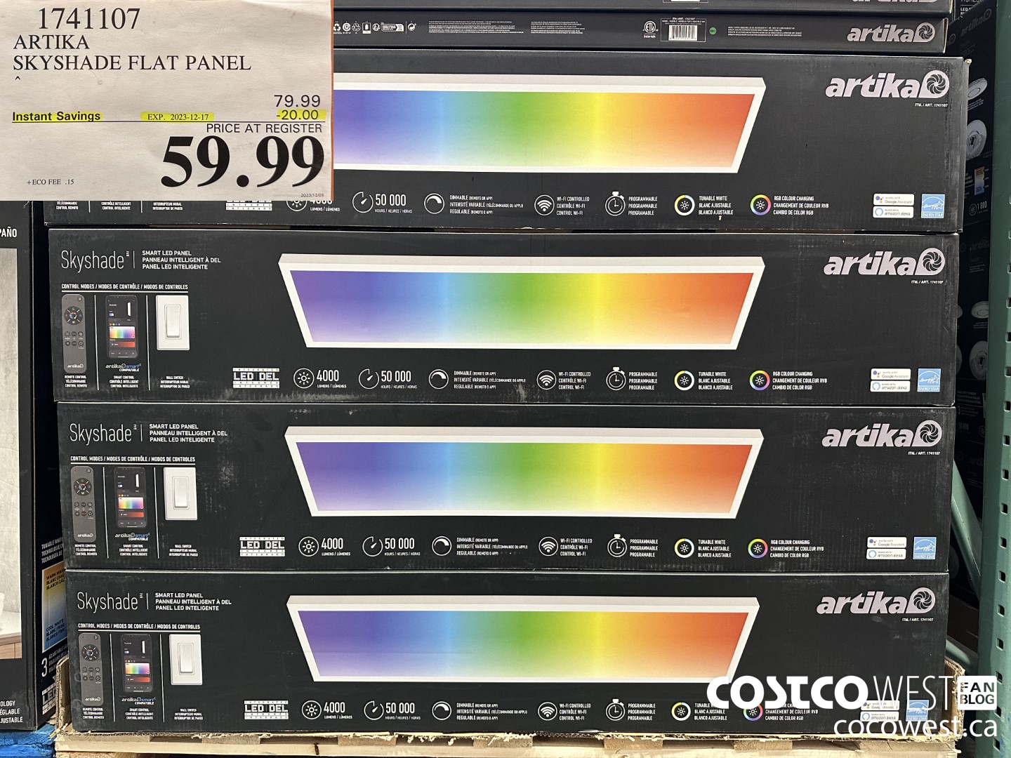 1741107 ARTIKA SKYSHADE FLAT PANEL ($20.00 INSTANT SAVINGS EXPIRES ON 2023-12-17) $59.99