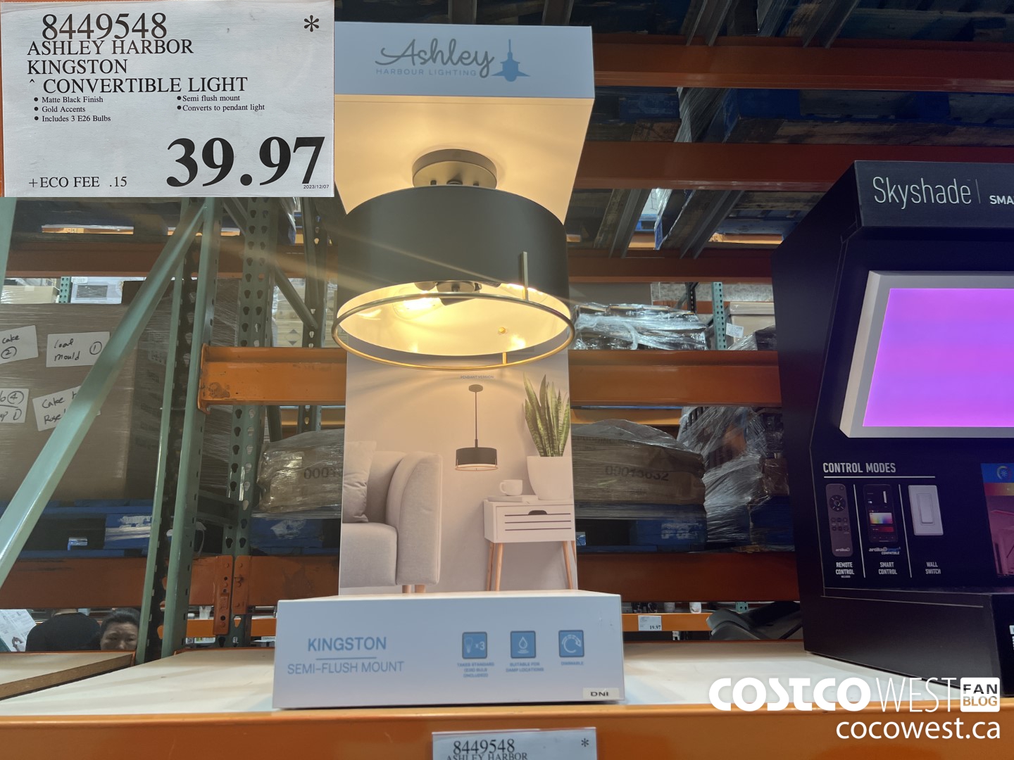 8449548 ASHLEY HARBOR KINGSTON CONVERTIBLE LIGHT $39.97