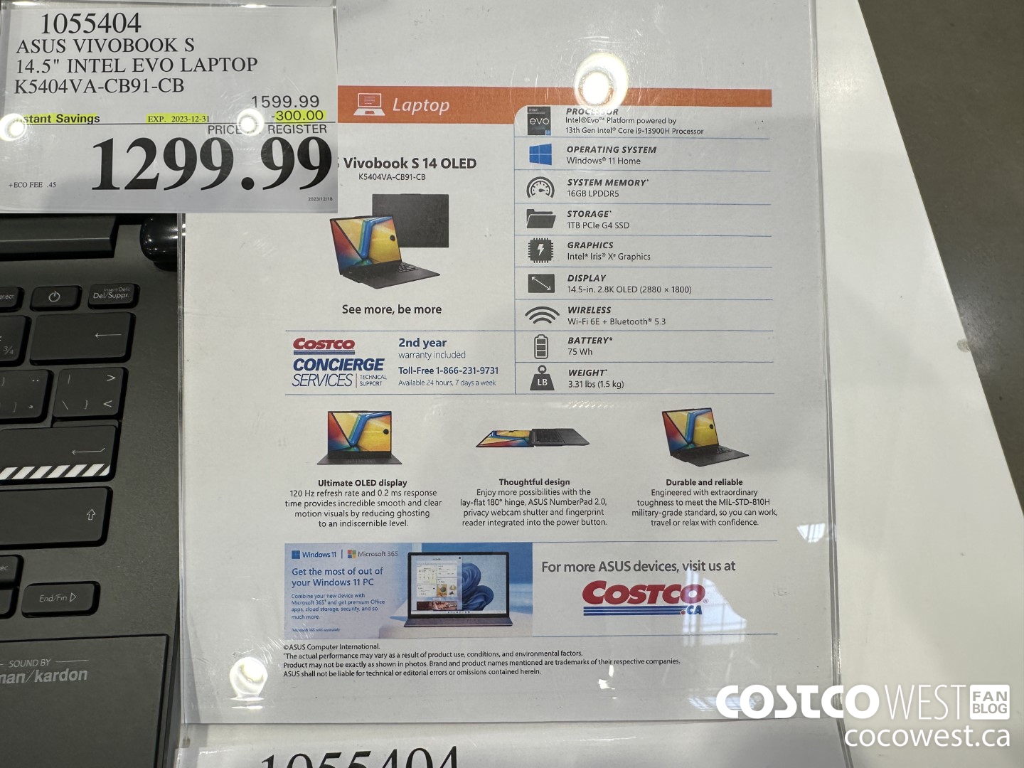 1055404 ASUS VIVOBOOK S 14.5