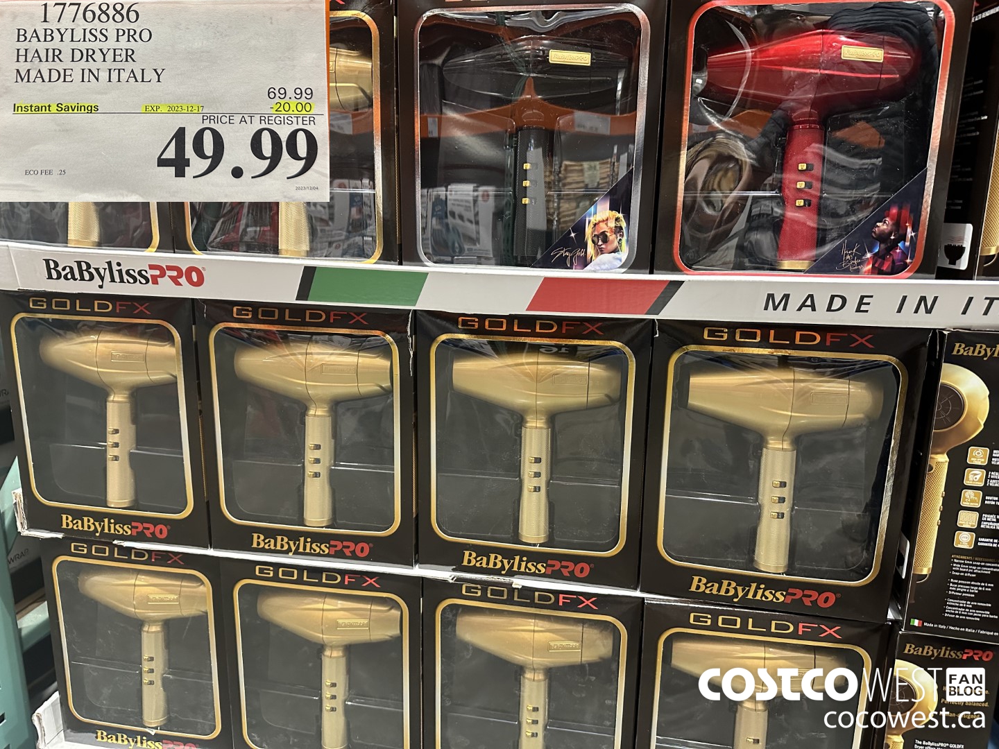 1776886 BABYLISS PRO HIGH PERFORMANCE HAIR DRYER ($20.00 INSTANT SAVINGS EXPIRES ON 2023-12-17) $49.99