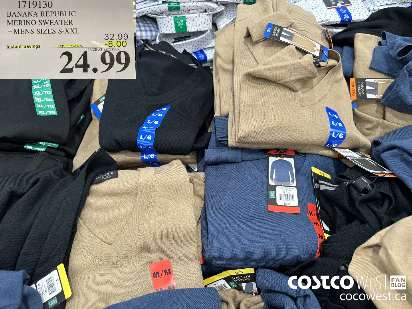 1719130 BANANA REPUBLIC MERINO SWEATER MENS SIZES S-XXL ($8.00 INSTANT SAVINGS EXPIRES ON 2023-12-24) $24.99