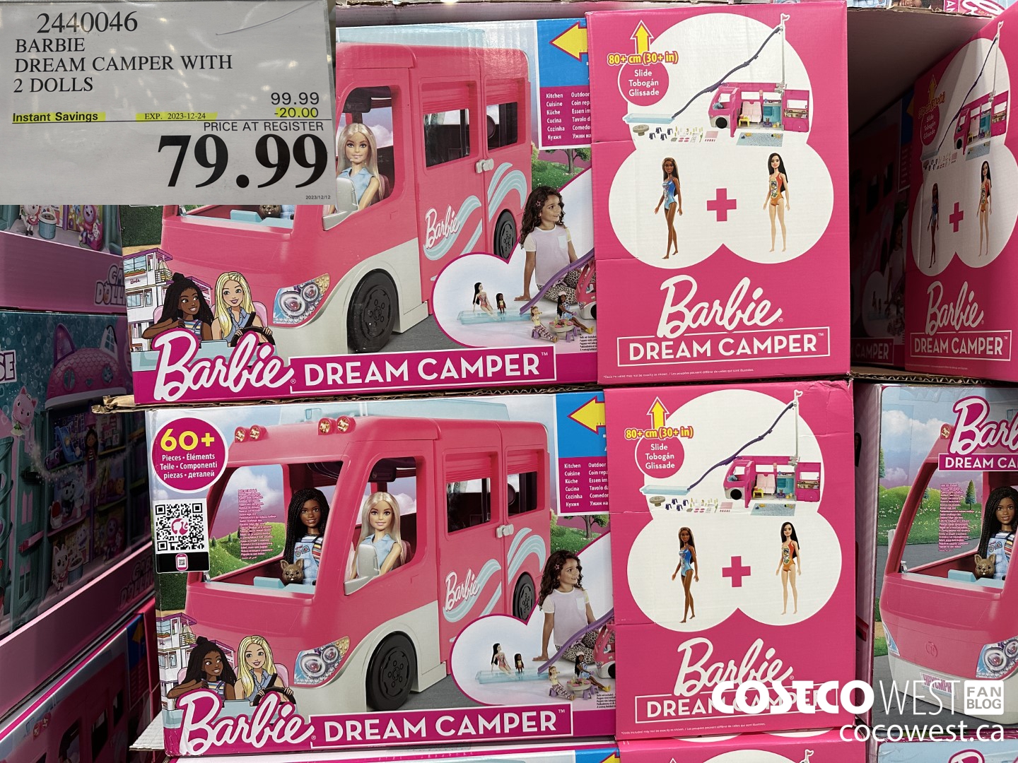 2440046 BARBIE DREAM CAMPER WITH 2 DOLLS ($20.00 INSTANT SAVINGS EXPIRES ON 2023-12-24) $79.99