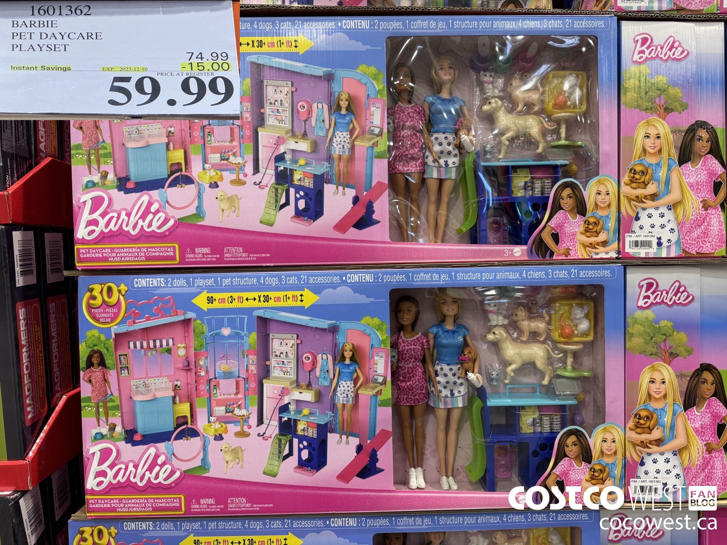 1601362 BARBIE PET DAYCARE PLAYSET ($15.00 INSTANT SAVINGS EXPIRES ON 2023-12-10) $59.99