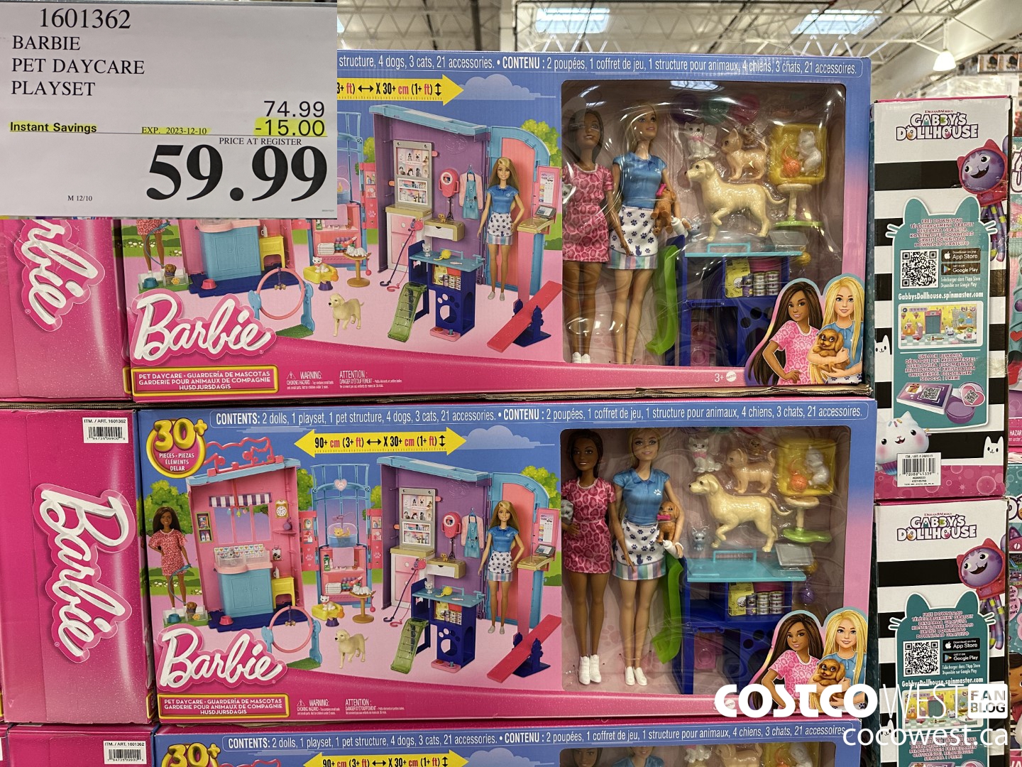 1601362 BARBIE PET DAYCARE PLAYSET ($15.00 INSTANT SAVINGS EXPIRES ON 2023-12-10) $59.99