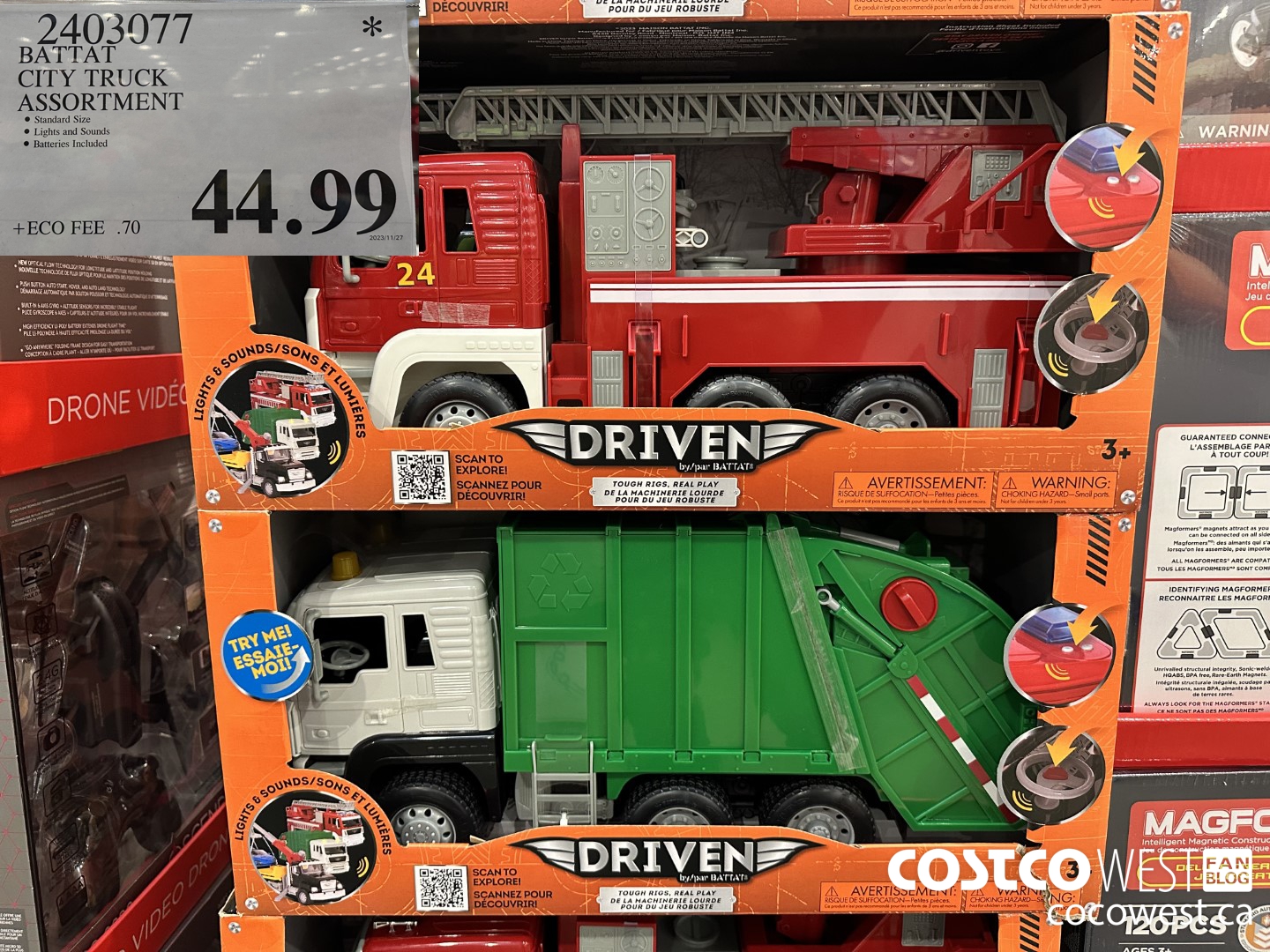 2403077 BATTAT CITY TRUCK ASSORTMENT $44.99