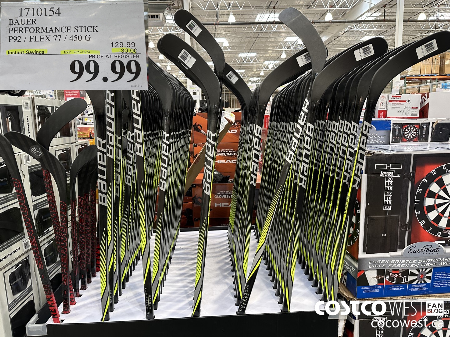 1710154 BAUER PERFORMANCE STICK P92/FLEX 77/450G ($30.00 INSTANT SAVINGS EXPIRES ON 2023-12-24) $99.99