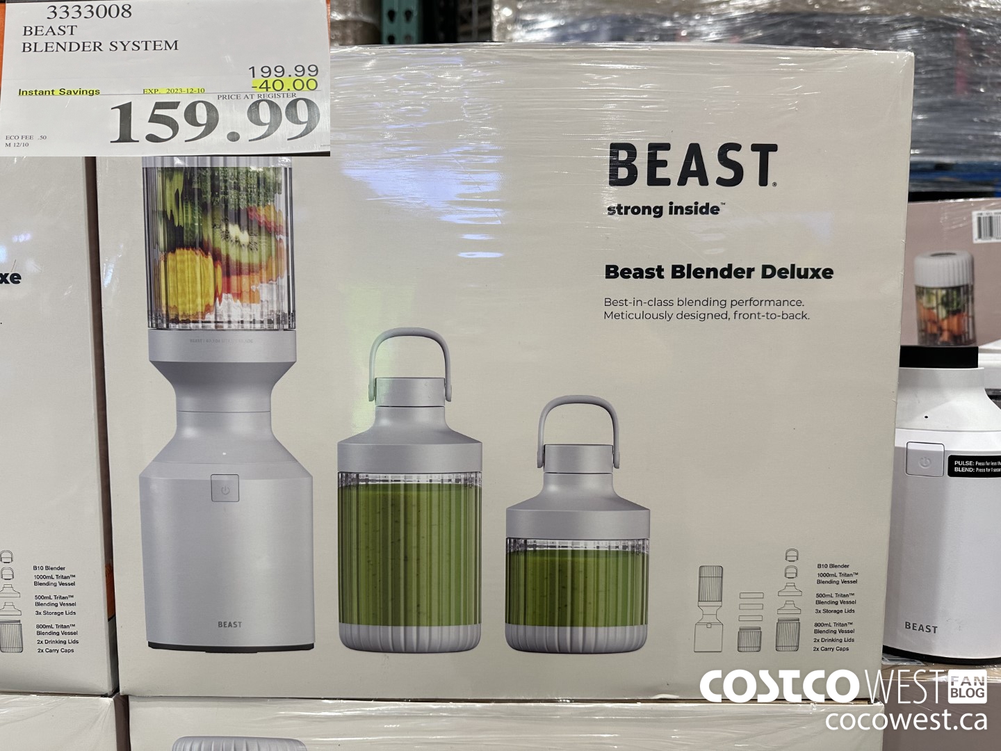 3333008 BEAST BLENDER SYSTEM ($40.00 INSTANT SAVINGS EXPIRES ON 2023-12-10) $159.99
