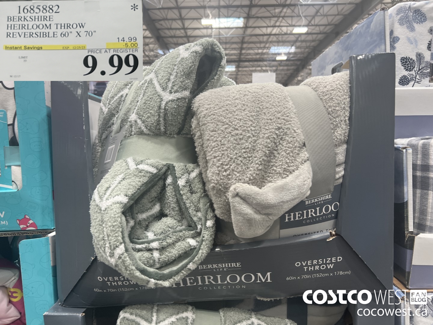 1685882 BERKSHIRE HEIRLOOM THROW REVERSIBLE 60