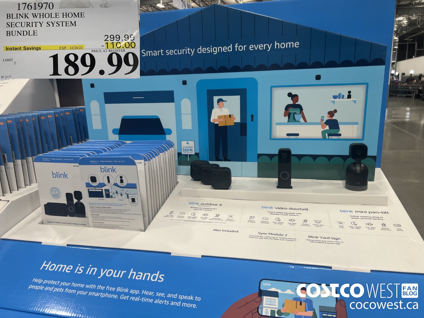 1761970 BLINK WHOLE HOME SECURITY SYSTEM BUNDLE ($110.00 INSTANT SAVINGS EXPIRES ON 2023-12-24) $189.99