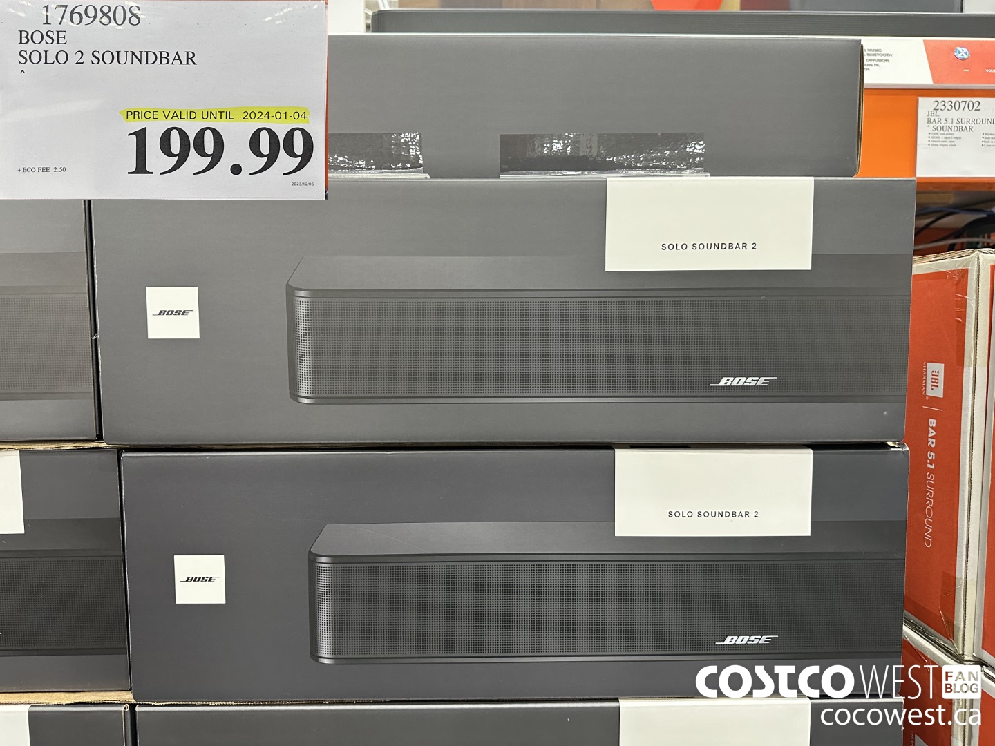 1769808 BOSE SOLO 2 SOUNDBAR (EXPIRES ON 2024-01-04) $199.99