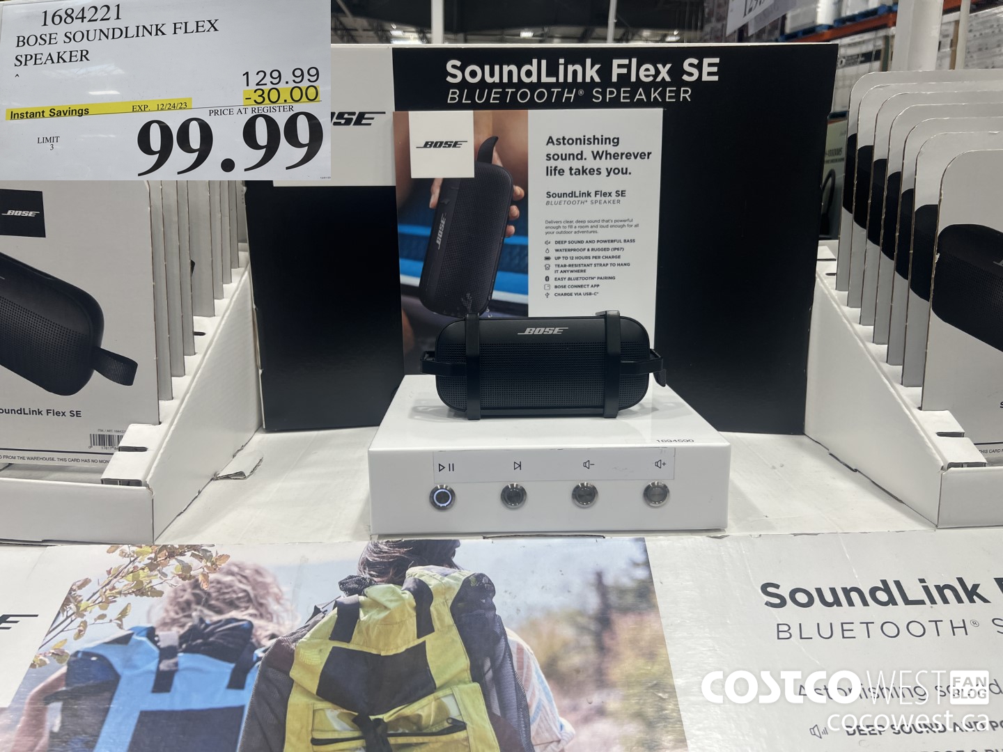 1684221 BOSE SOUNDLINK FLEX SPEAKER ($30.00 INSTANT SAVINGS EXPIRES ON 2023-12-24) $99.99