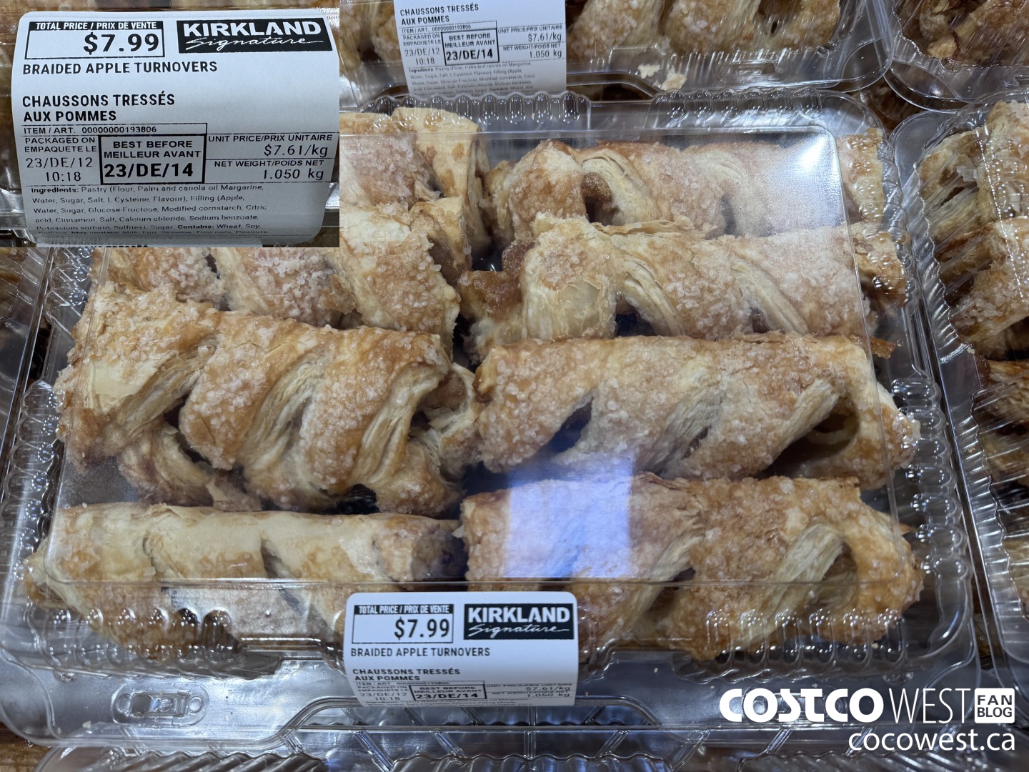 193806 BRAIDED APPLE TURNOVERS 1.050kg $7.99