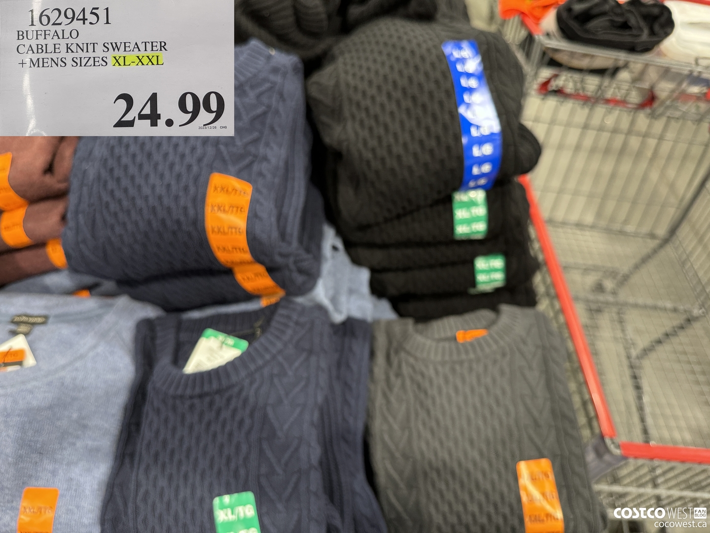 1629451 BUFFALO KNIT SWEATER MENS SIZES M-XXL $24.99