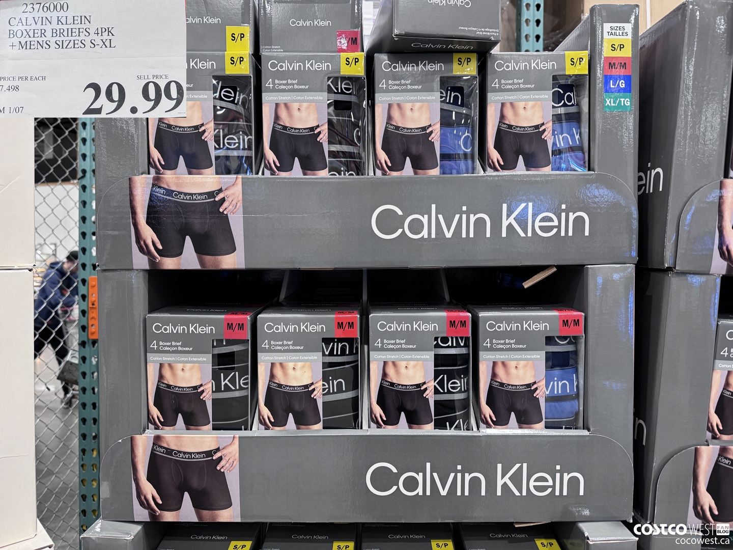 CALVIN KLEIN BOXERS 4 PACK +MENS SIZES S-XL at Costco 3180 Laird Rd  Mississauga