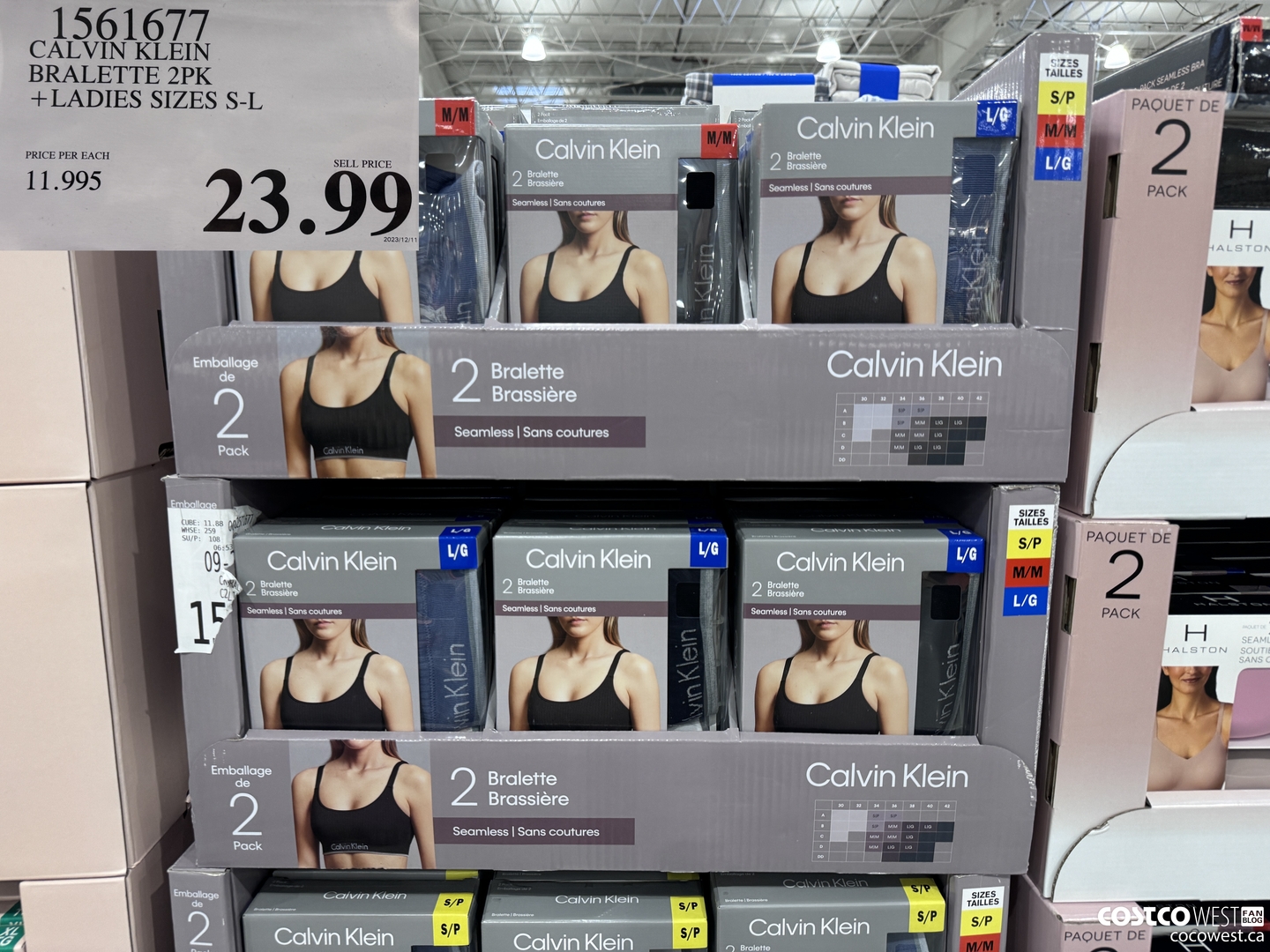 1561677 CALVIN KLEIN BRALETTE 2PK LADIES SIZES S-L  $23.99