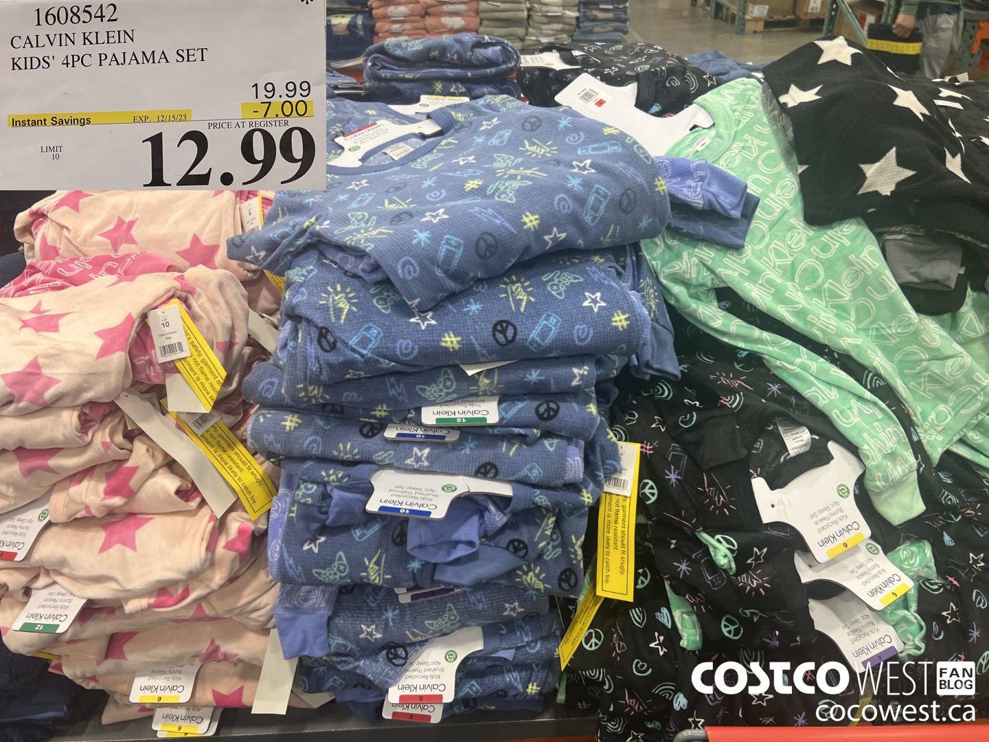 1608542 CALVIN KLEIN KIDS' 4PC PAJAMA SET ($7.00 INSTANT SAVINGS EXPIRES ON 2023-12-15) $12.99