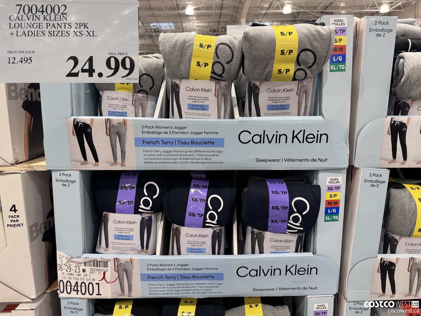 7004002 CALVIN KLEIN LOUNGE PANTS 2PK LADIES SIZES XS-M ONLY $24.99