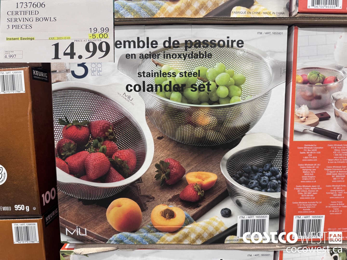 1737606 CERTIFIED SERVING BOWLS 3 PIECES ($5.00 INSTANT SAVINGS EXPIRES ON 2023-12-03) $14.99