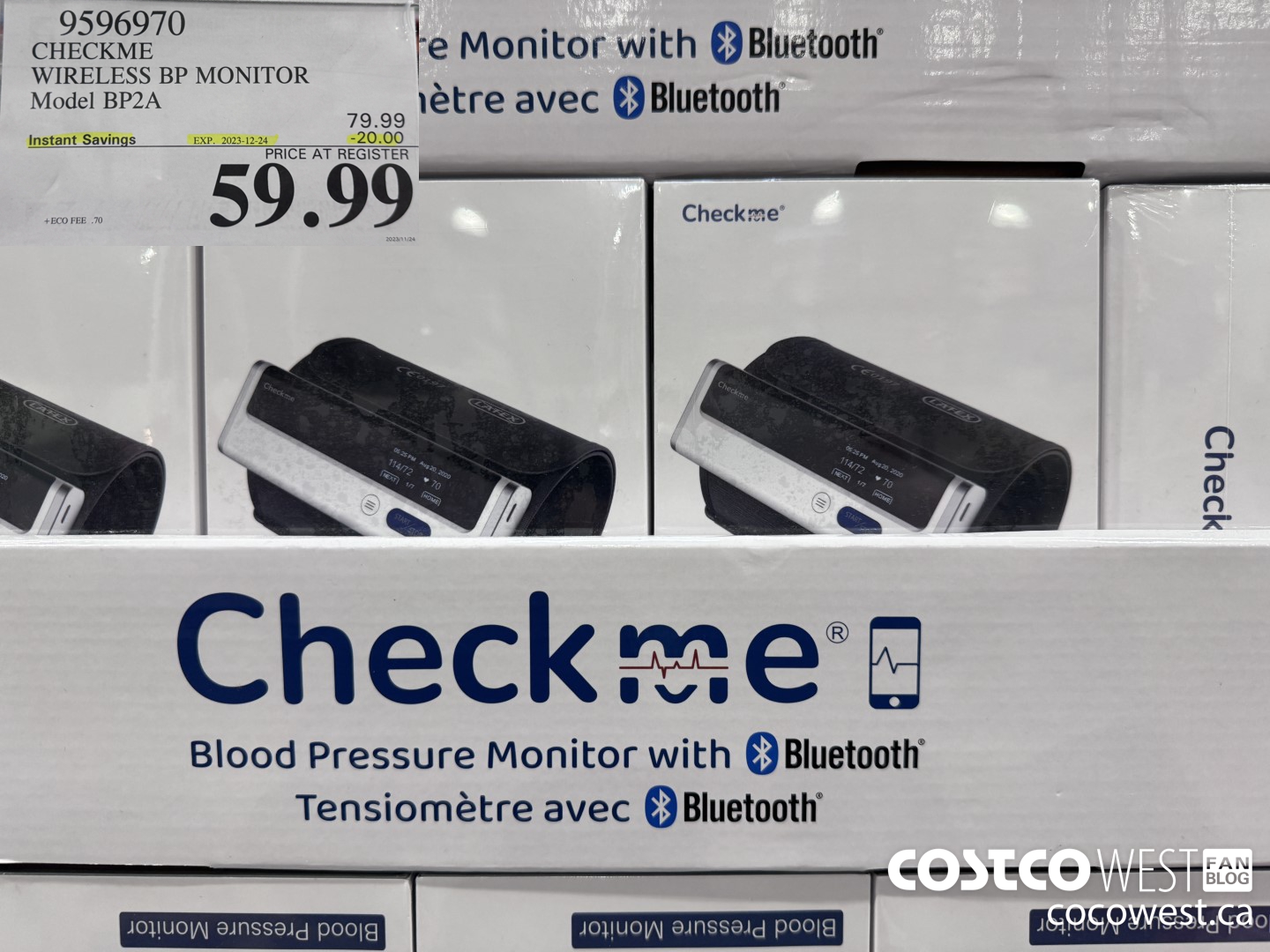 9596970 CHECKME WIRELESS BP MONITOR MODEL BP2A ($20.00 INSTANT SAVINGS EXPIRES ON 2023-12-24) $59.99