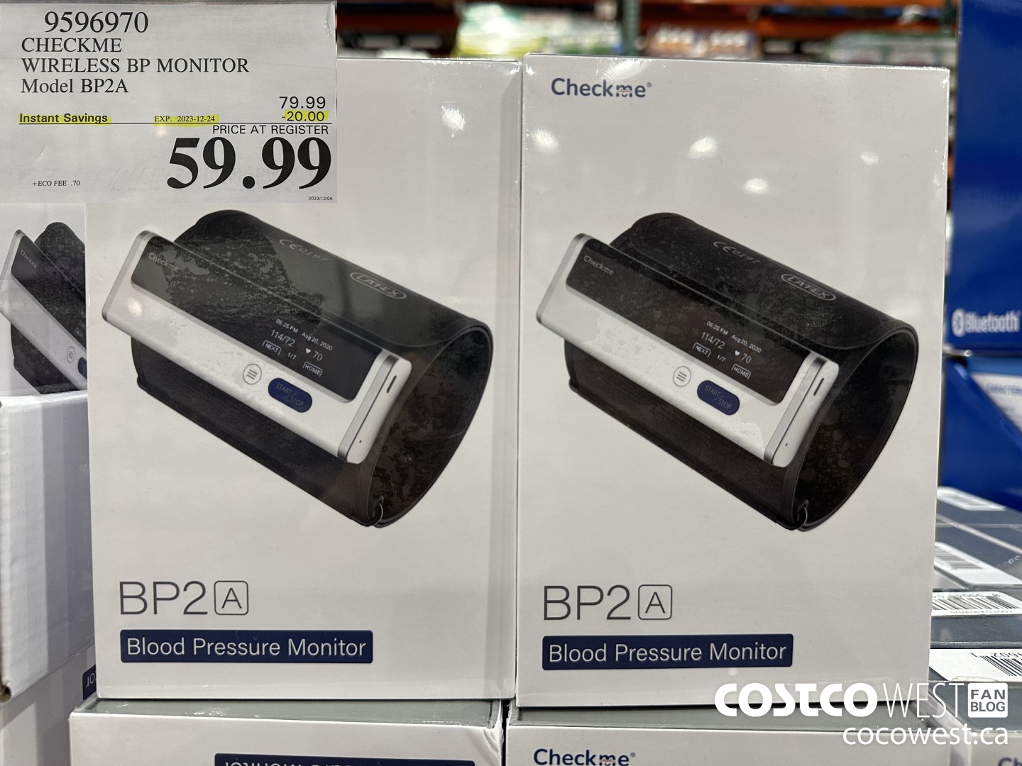 9596970 CHECKME WIRELESS BP MONITOR MODEL BP2A ($20.00 INSTANT SAVINGS EXPIRES ON 2023-12-24) $59.99