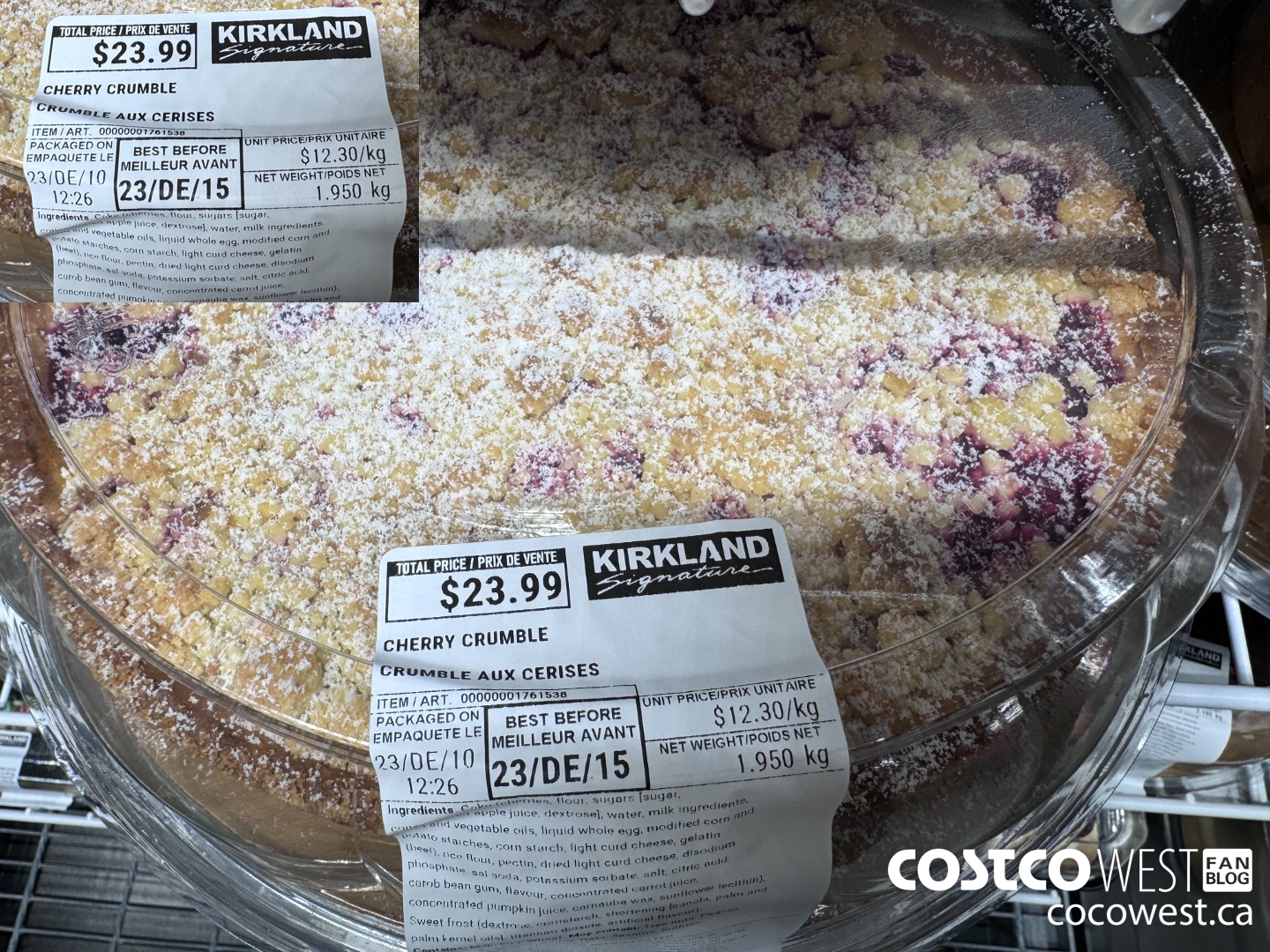 1761538 CHERRY CRUMBLE $23.99