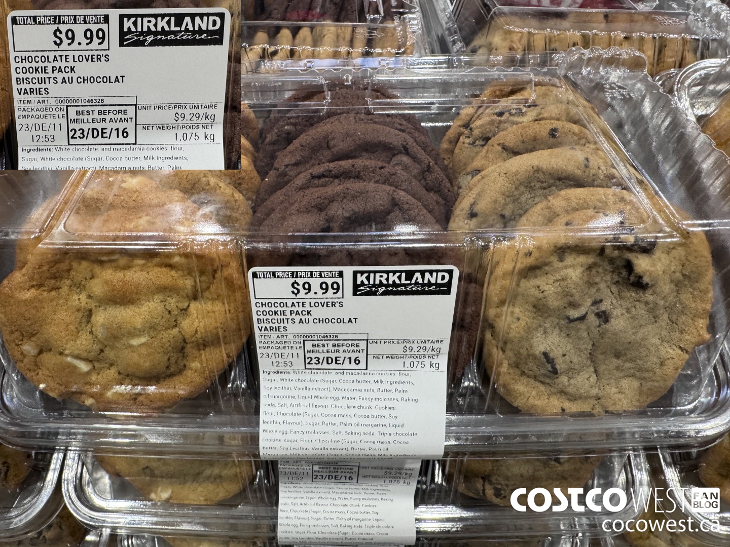 1046328 CHOCOLATE LOVER'S COOKIE PACK $9.99